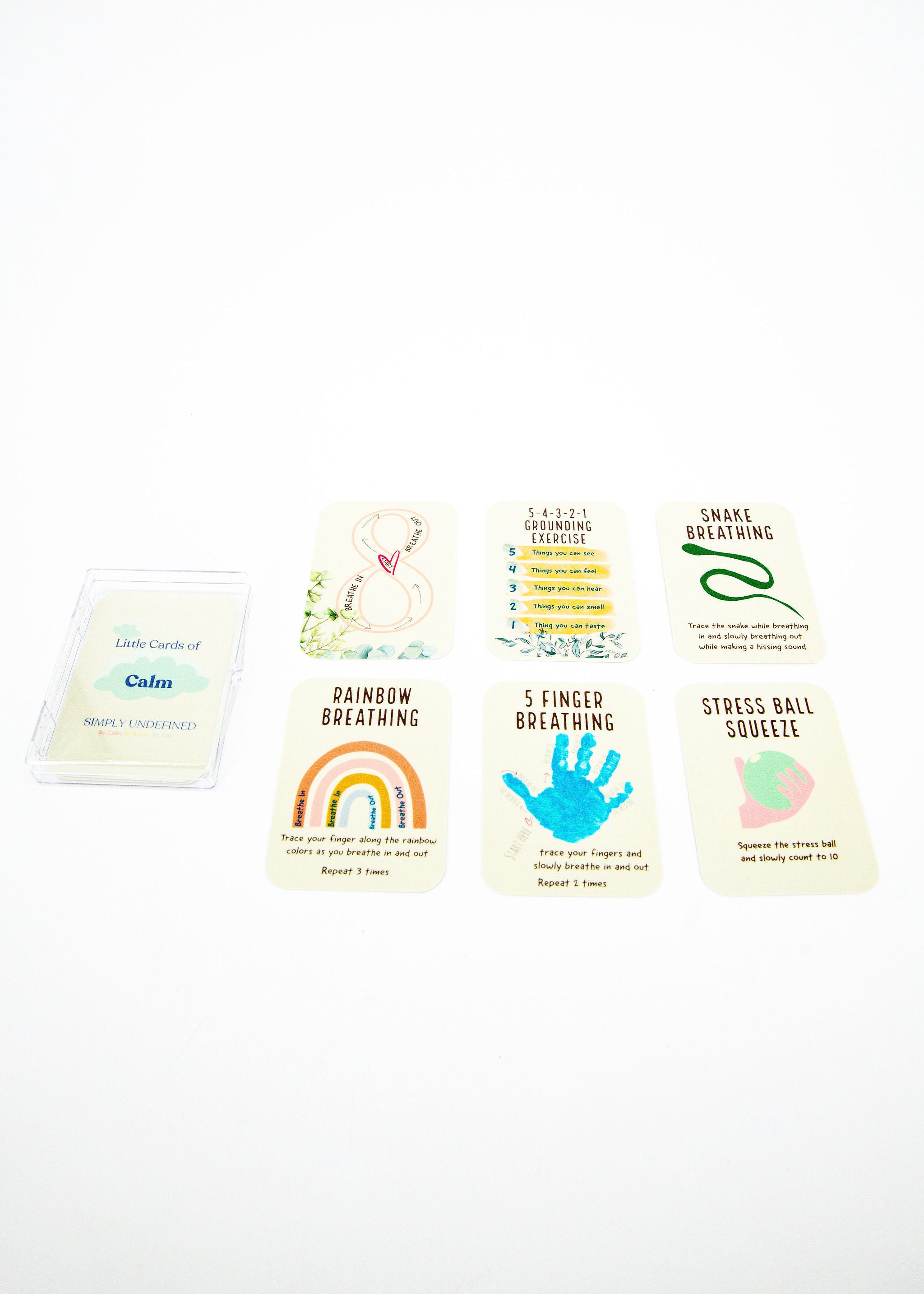 Little Cards of Calm mindfulness cards for kids with calming prompts