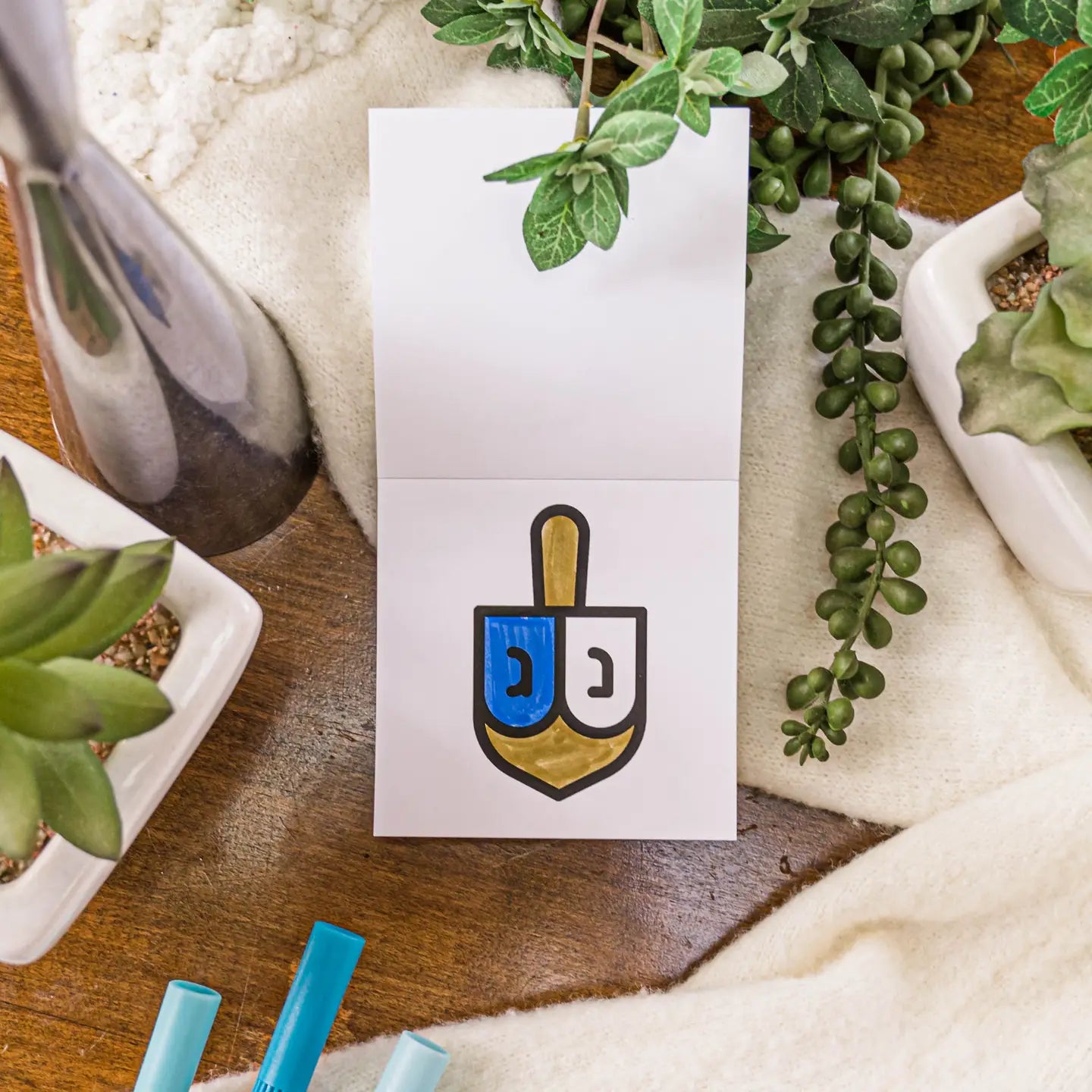 Happy Hanukkah - Mini Coloring Book